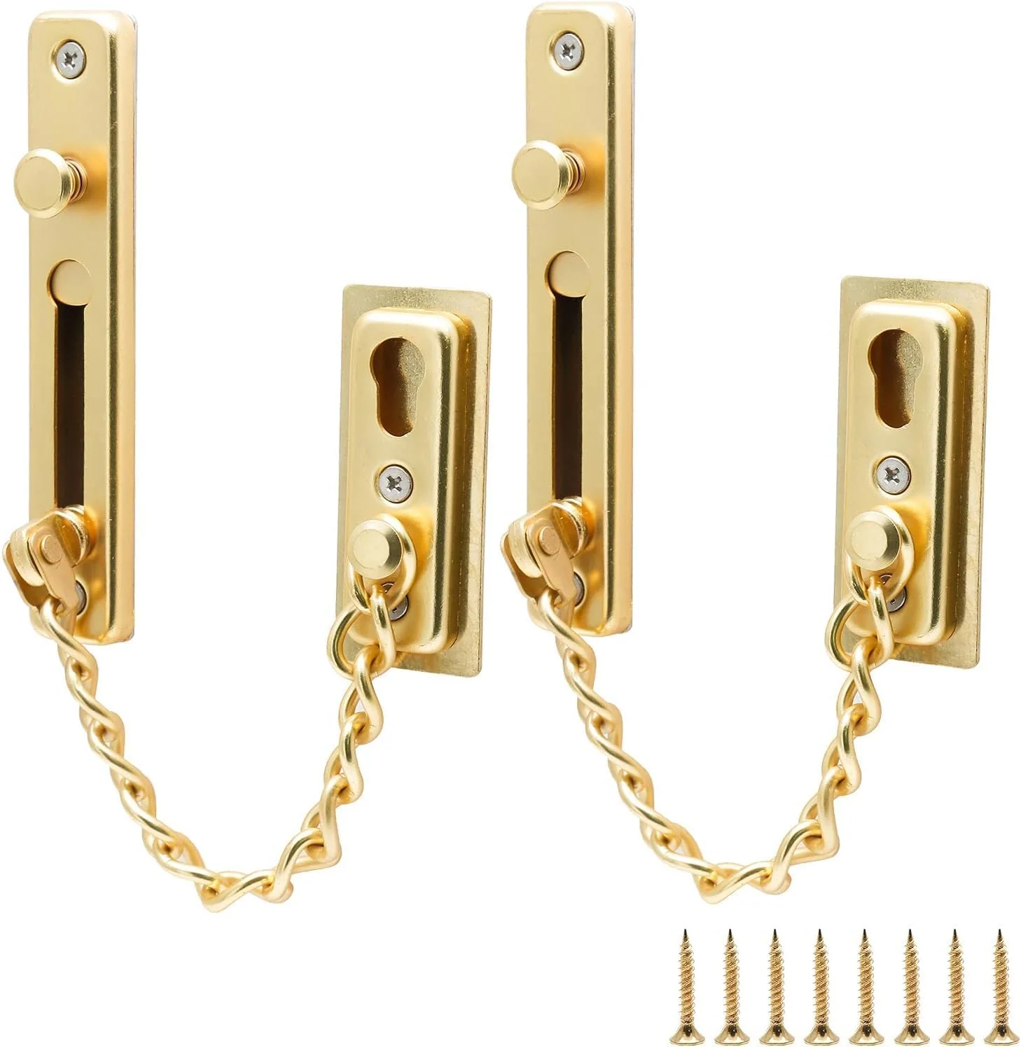 قفل درب 2 عددی برای ایمنی و امنیت، قفل ایمنی کودک برای درها، قفل ایمنی کودک (طلایی) قفل درب 2 عددی برای ایمنی و امنیت، قفل ایمنی کودک برای درها، قفل ایمنی کودک (طلایی)