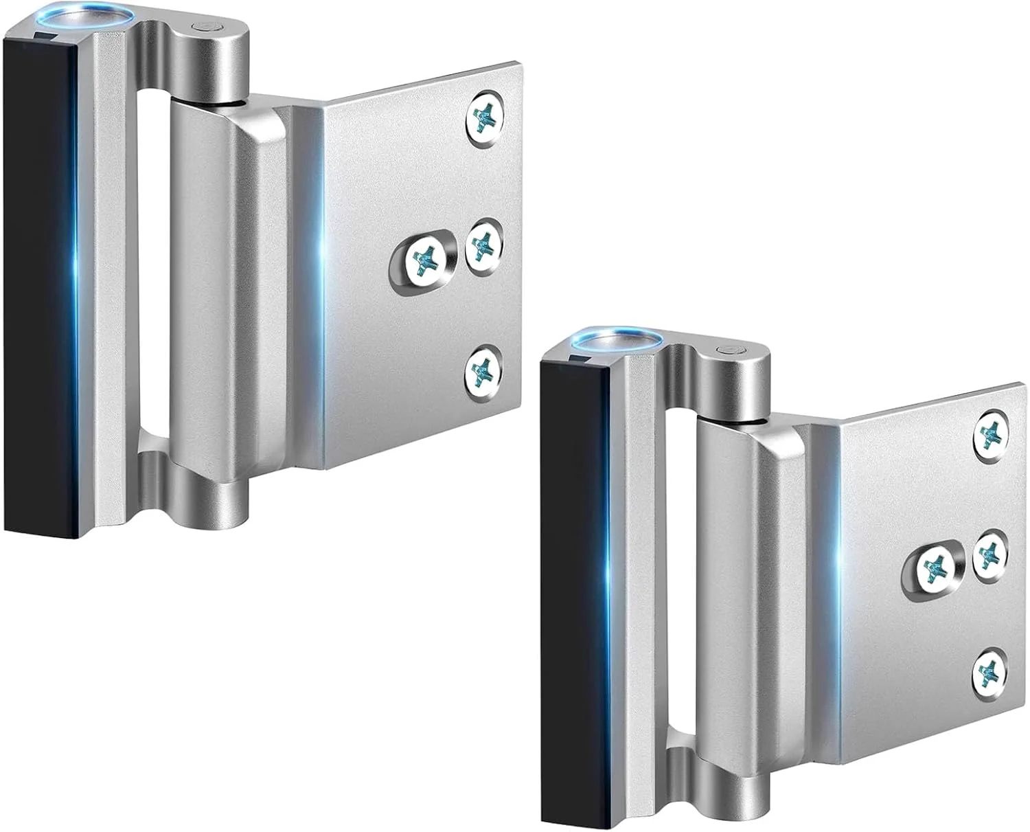 قفل درب امنیتی منزل، قفل تقویت کننده درب ضد کودک با استاپر 3 اینچی با تحمل 800 پوند برای درب های بازشو به داخل، قفل شب ارتقا یافته برای دفاع از خانه شما 3 اینچ نقره ای، محافظ اتاق خواب پاسیو، 2 عددی قفل درب امنیتی منزل، قفل تقویت کننده درب ضد کودک با استاپر 3 اینچی با تحمل 800 پوند برای درب های بازشو به داخل، قفل شب ارتقا یافته برای دفاع از خانه شما 3 اینچ نقره ای، محافظ اتاق خواب پاسیو، 2 عددی