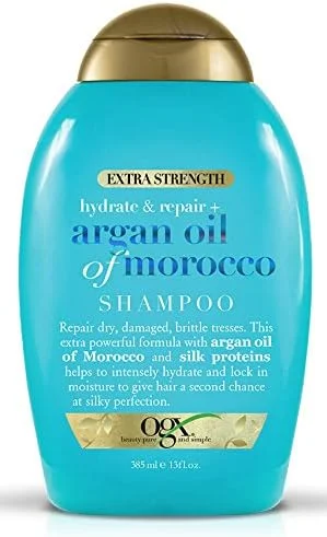 شامپو آبرسان و ترمیم کننده روغن آرگان مراکشی OGX Organix با قدرت فوق العاده 385 میلی لیتر