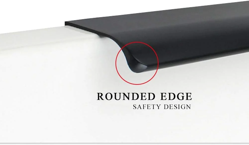 دستگیره مخفی لبه ای کابینت جوجا، بسته 10 عددی، سبک مدرن، مناسب کشو و کمد، نیکل مات، سایز 150(128) میلی متر