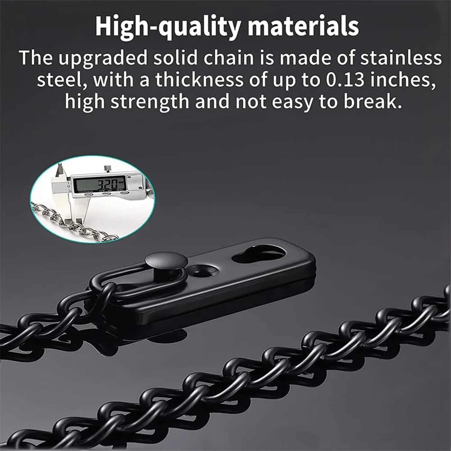 قفل زنجیری درب Joyzzz، قفل درب زنجیری استیل ضد زنگ با قفل فشاری ضد سرقت فنری، قفل زنجیری درب بدون نیاز به سوراخکاری، قفل زنجیری ایمنی کشویی درب برای اتاق خواب و منزل