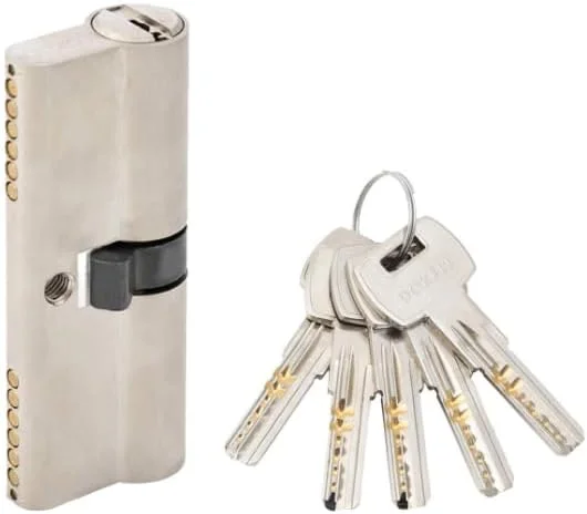 قفل سیلندر درب 70 میلی متری | پروفایل امنیتی بالا با ویژگی های ضد بازکردن، ضد سوراخکاری و ضد ضربه | نصب آسان برای خانه، دفتر، استفاده تجاری | کلید از هر دو طرف | بادوام، مقاوم در برابر خوردگی