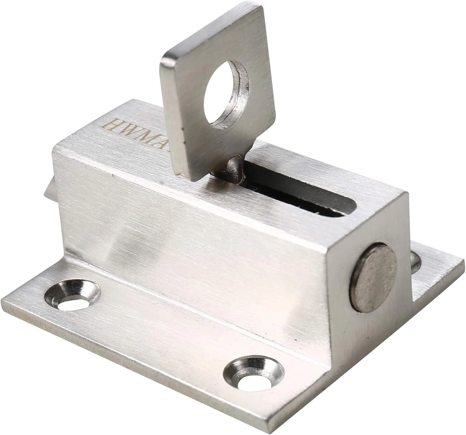 قفل درب اتوماتیک استیل ضد زنگ HWMATE، فنری، بست 2 عددی قفل درب اتوماتیک استیل ضد زنگ HWMATE، فنری، بست 2 عددی