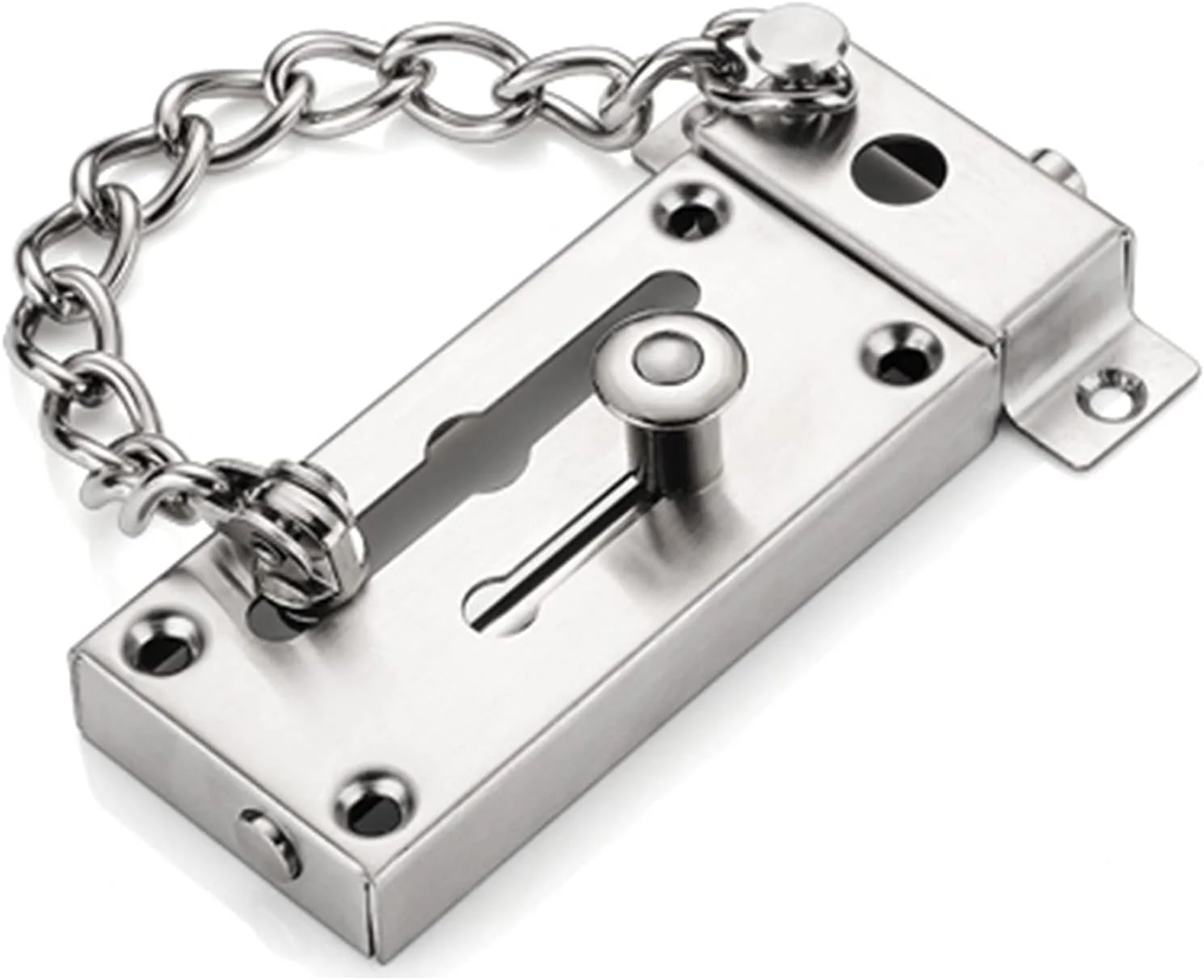 قفل زنجیری درب Excefore، زنجیر درب کشویی برای درب ورودی، زنجیر ایمنی قفل درب امنیتی، قفل درب ضد سرقت برای درب، محدود کننده درب