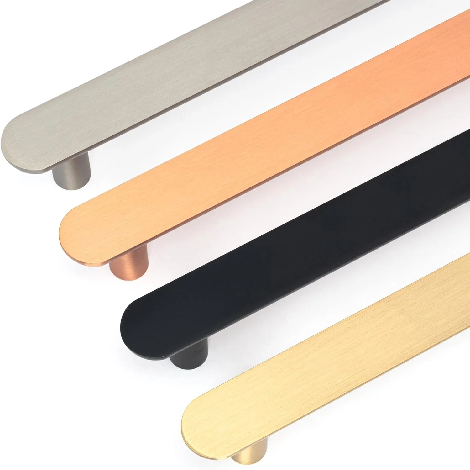 دستگیره های کششی Hairpin Leg Co. [HLC] - یراق آلات مدرن مبلمان - دستگیره های کابینت کمد کشو [Bar Trim/55mm/برنجی برس خورده]