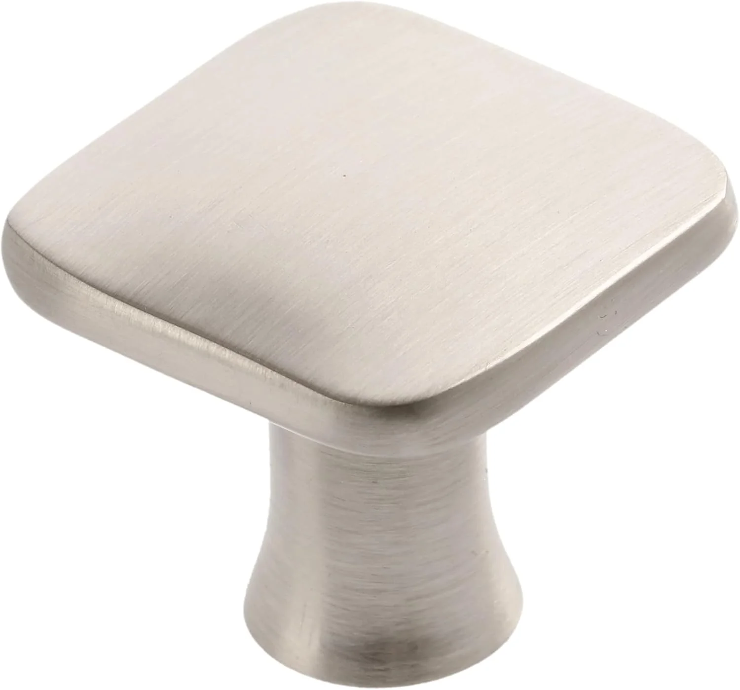 GTV - دستگیره پیاتزا طرح استیل ضد زنگ 30 x 30 میلی متر | دستگیره مبلمان به همراه پیچ | دستگیره کابینت، دستگیره آشپزخانه، دستگیره درب، دستگیره کشو، دستگیره مبلمان | پوسته: گالوانیزه، رنگ شده