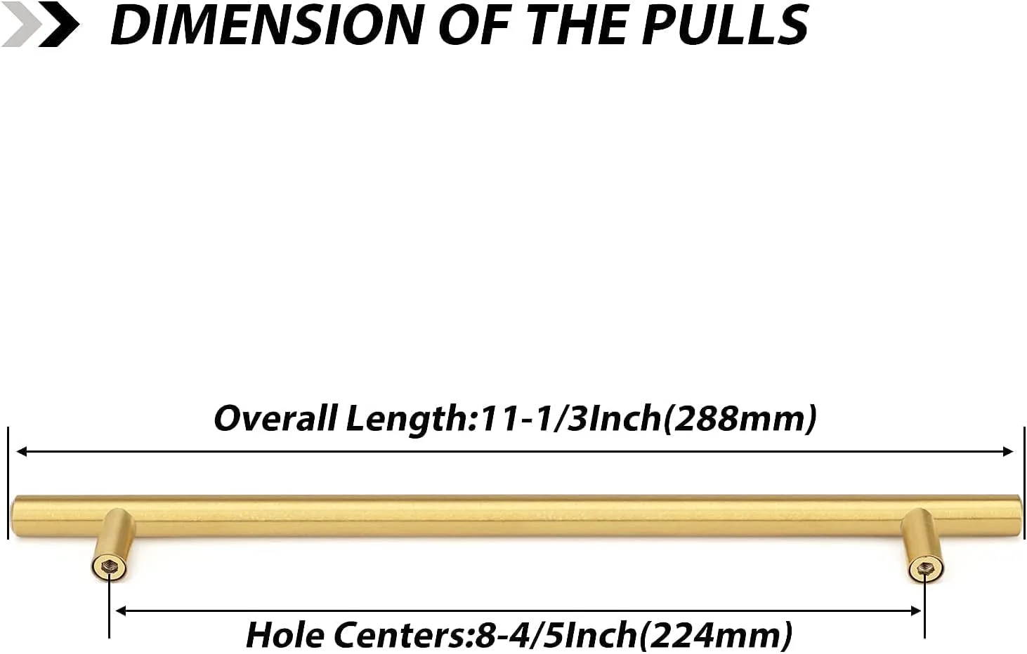 دستگیره های سخت افزاری کابینت آشپزخانه طلایی برس خورده goldenwarm، دسته های میله ای T با قطر 1/2 اینچ، دستگیره های کشویی درب مبلمان طلایی، فاصله سوراخ 224 میلی متر 8-4/5 اینچ، 25 عدد دستگیره های سخت افزاری کابینت آشپزخانه طلایی برس خورده goldenwarm، دسته های میله ای T با قطر 1/2 اینچ، دستگیره های کشویی درب مبلمان طلایی، فاصله سوراخ 224 میلی متر 8-4/5 اینچ، 25 عدد