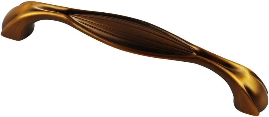 دستگیره کابینت ویلا آلیاژ روی مناسب برای آشپزخانه و کشو تک عددی سایز (96 میلی متر، قهوه ای)