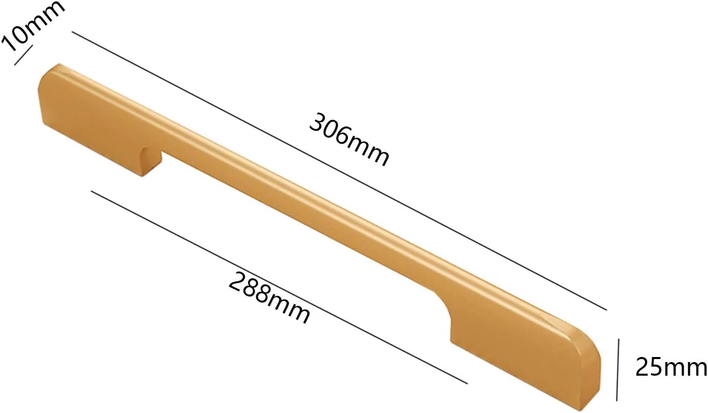دستگیره کابینت Boxonly، طول 306 میلی متر، فاصله سوراخ ها 288 میلی متر، دستگیره طلایی درب، دستگیره مستقیم، کشو، کمد، کابینت، آشپزخانه، پنجره، دستگیره های کششی، 5 عدد دستگیره کابینت Boxonly، طول 306 میلی متر، فاصله سوراخ ها 288 میلی متر، دستگیره طلایی درب، دستگیره مستقیم، کشو، کمد، کابینت، آشپزخانه، پنجره، دستگیره های کششی، 5 عدد
