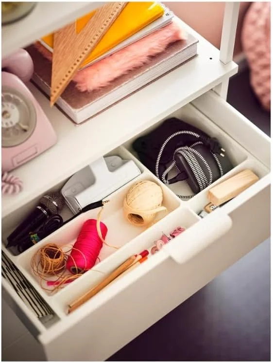 دستگیره کابینت آشپزخانه آلومینیومی مینیمالیستی سفید ایکیا BILLSBRO، 120 میلی متر، بسته 2 عددی، 503.343.03