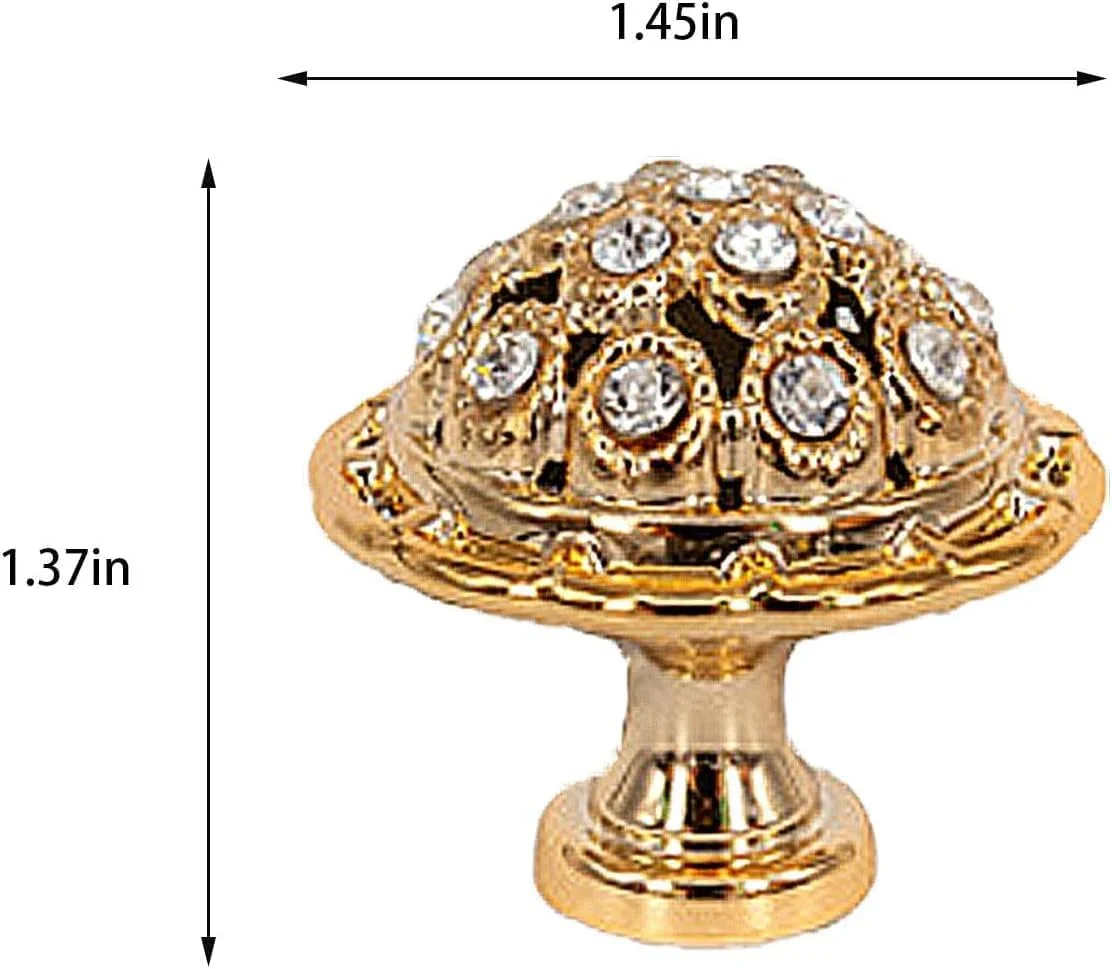 دستگیره های کریستالی درب کشو Azonee، دستگیره های لوکس و مدرن مبلمان، دستگیره های براق الماس کابینت، همراه با پیچ های نصب، ایده آل برای آشپزخانه، کمد، درب، کابینت، 10 عدد