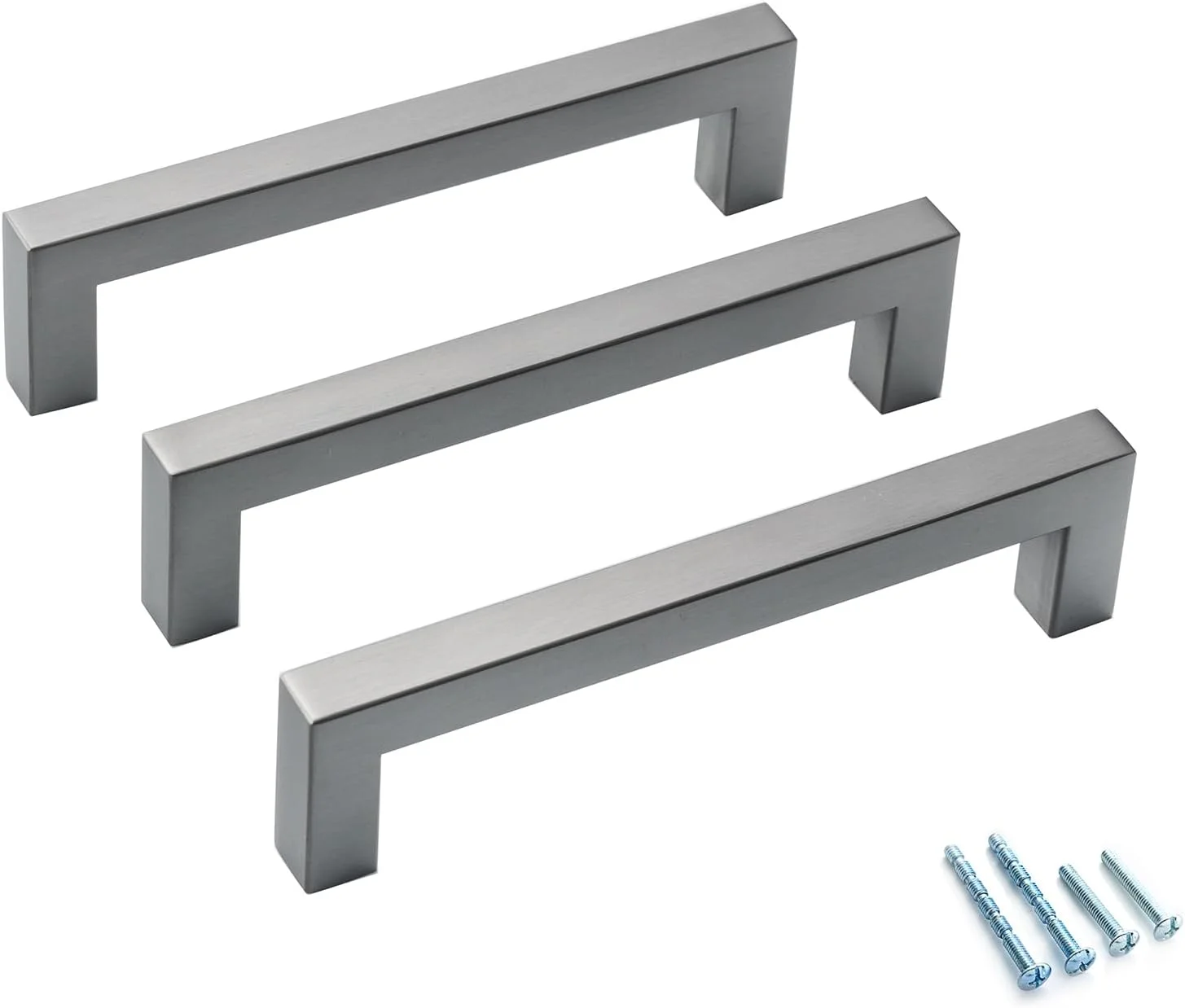 دستگیره کابینت آشپزخانه آیبلی، 20 عددی، مرکز سوراخ 5 اینچی، خاکستری باستانی، دستگیره مربعی کابینت، دستگیره کشو خاکستری، دستگیره مدرن کمد، سخت افزار کابینت آشپزخانه استیل ضد زنگ