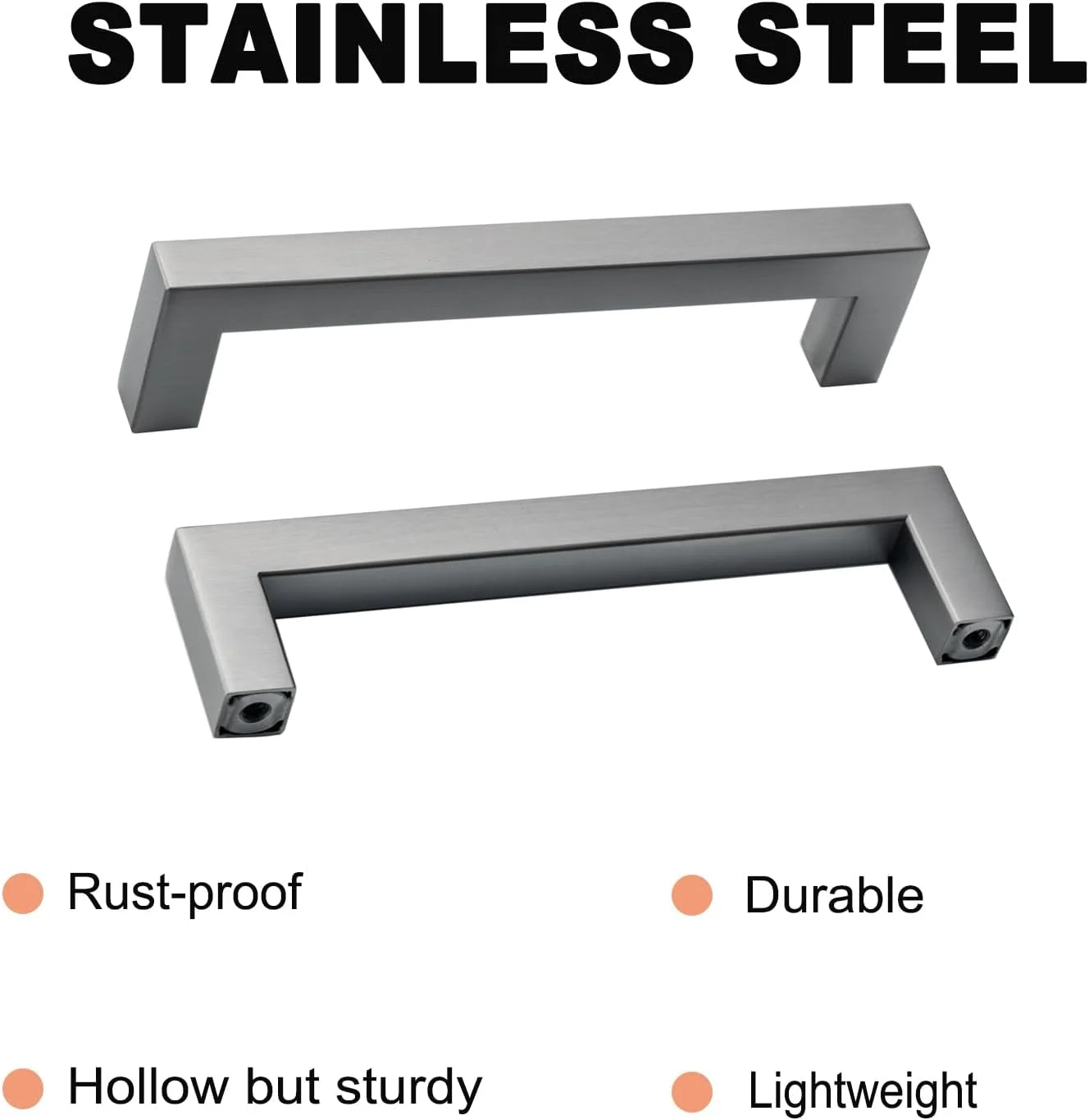 دستگیره کابینت آشپزخانه آیبلی، 20 عددی، مرکز سوراخ 5 اینچی، خاکستری باستانی، دستگیره مربعی کابینت، دستگیره کشو خاکستری، دستگیره مدرن کمد، سخت افزار کابینت آشپزخانه استیل ضد زنگ