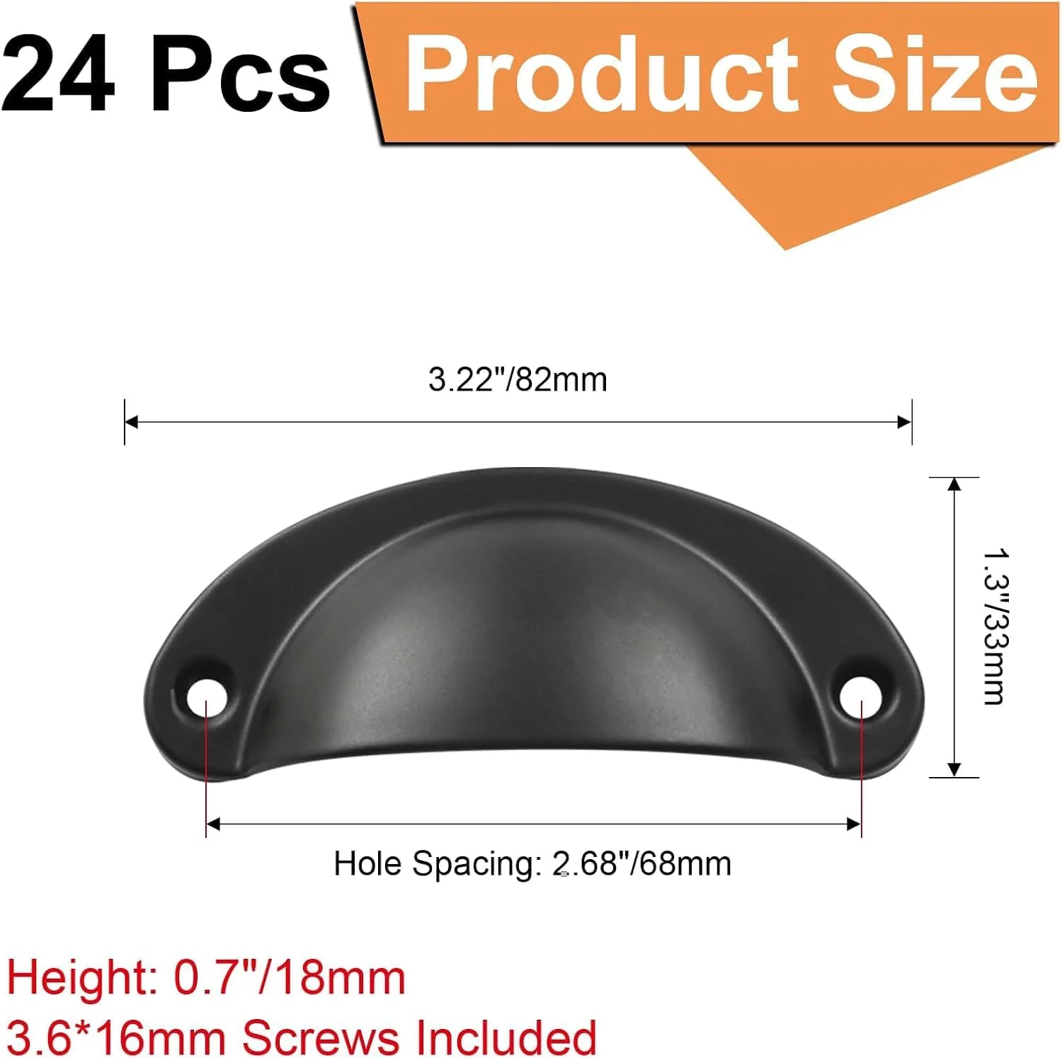 24 عدد دستگیره فنجانی عتیقه، دستگیره های کشویی فنجانی مشکی، دستگیره کابینت برای کمد، بوفه، کمد دیواری، آشپزخانه، مبلمان (طول 8.1 سانتی متر، فاصله سوراخ 6.6 سانتی متر) 24 عدد دستگیره فنجانی عتیقه، دستگیره های کشویی فنجانی مشکی، دستگیره کابینت برای کمد، بوفه، کمد دیواری، آشپزخانه، مبلمان (طول 8.1 سانتی متر، فاصله سوراخ 6.6 سانتی متر)