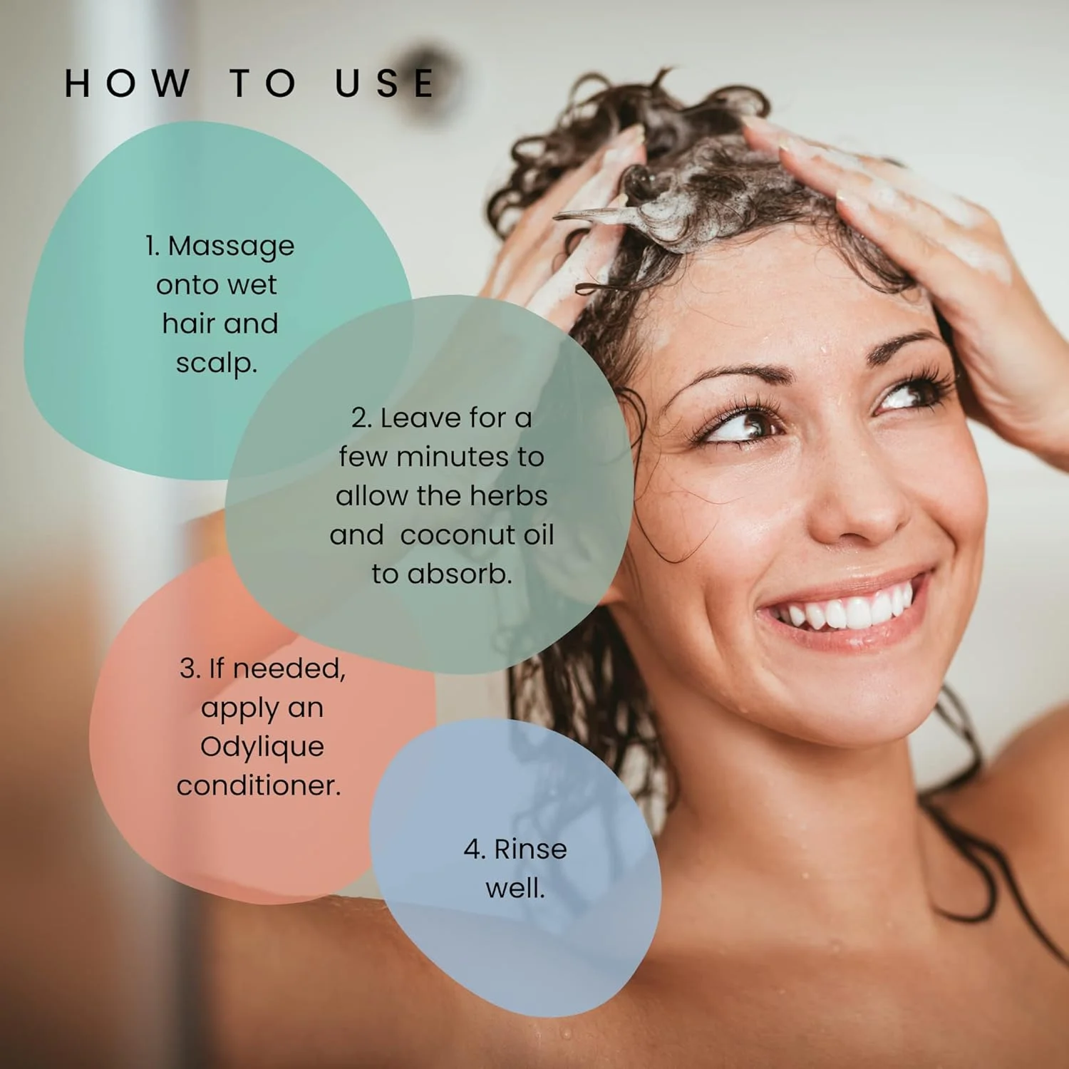 اودلیک - شامپو ارگانیک 500 میلی لیتر - شامپو گیاهی ملایم - با نارگیل + رزماری - موهای معمولی و پوست سر بسیار حساس (500 میلی لیتر)