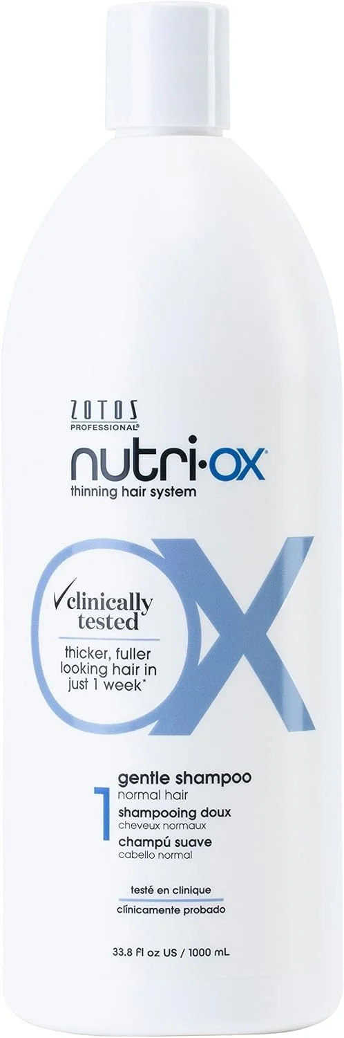 شامپو ملایم نوتری-اکس مناسب موهای نازک و معمولی | موهایی ضخیم تر و پرپشت تر | تست شده بالینی و توسط متخصصین پوست | نعناع فلفلی | محافظ رنگ مو | 1000 میلی لیتر شامپو ملایم نوتری-اکس مناسب موهای نازک و معمولی | موهایی ضخیم تر و پرپشت تر | تست شده بالینی و توسط متخصصین پوست | نعناع فلفلی | محافظ رنگ مو | 1000 میلی لیتر