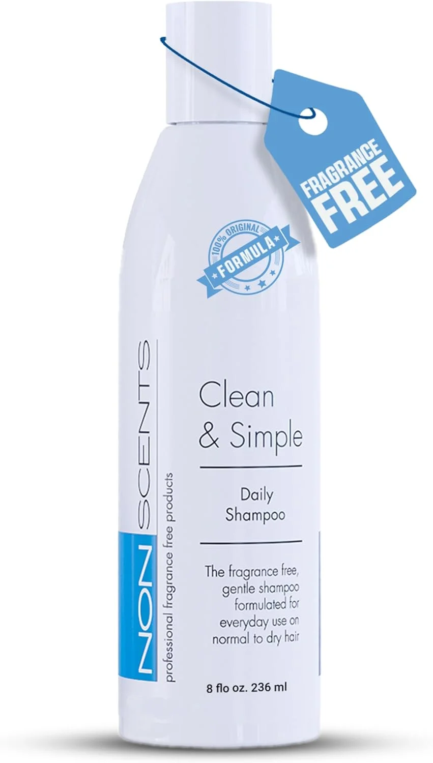 Nonscents ساخت آمریکا - شامپو بدون عطر - فرمول ارگانیک، ضد حساسیت برای انواع مو، شامپو آبرسان و مرطوب کننده بدون عطر برای پوست سر خشک با کراتین و آمینو اسیدهای ابریشم Nonscents ساخت آمریکا - شامپو بدون عطر - فرمول ارگانیک، ضد حساسیت برای انواع مو، شامپو آبرسان و مرطوب کننده بدون عطر برای پوست سر خشک با کراتین و آمینو اسیدهای ابریشم