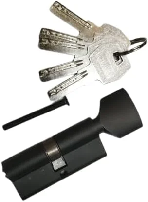 قفل سیلندر درب MAH، 70 میلی متر، 5 کلید کامپیوتری، امنیت بالا ضد سرقت ضد سوراخ ضد ضربه، مشکی، 35T/35