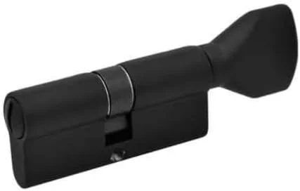 قفل سیلندر درب MAH، 70 میلی متر، 5 کلید کامپیوتری، امنیت بالا ضد سرقت ضد سوراخ ضد ضربه، مشکی، 35T/35