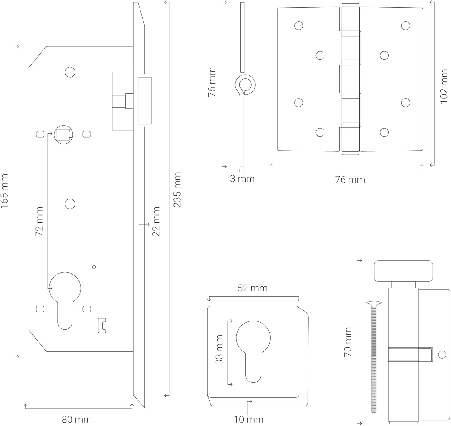 ست قفل درب آلومینیومی ممتاز Cincinno Scandia – ست کامل دستگیره درب با بدنه قفل، سیلندر، لولا، اسکچون، صفحه استرایکر، کلید – ایمن و شیک برای درب های خانه و محل کار (خاکستری متال) ست قفل درب آلومینیومی ممتاز Cincinno Scandia – ست کامل دستگیره درب با بدنه قفل، سیلندر، لولا، اسکچون، صفحه استرایکر، کلید – ایمن و شیک برای درب های خانه و محل کار (خاکستری متال)