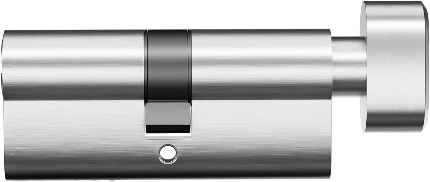 یک عدد سیلندر 70 میلی متری (35T/35) با هسته برنجی، سیلندر قفل درب Mortise، ورود یک طرفه با 3 کلید برنجی، دستگیره شستی در طرف دیگر، رنگ نیکل (T-70-NB)