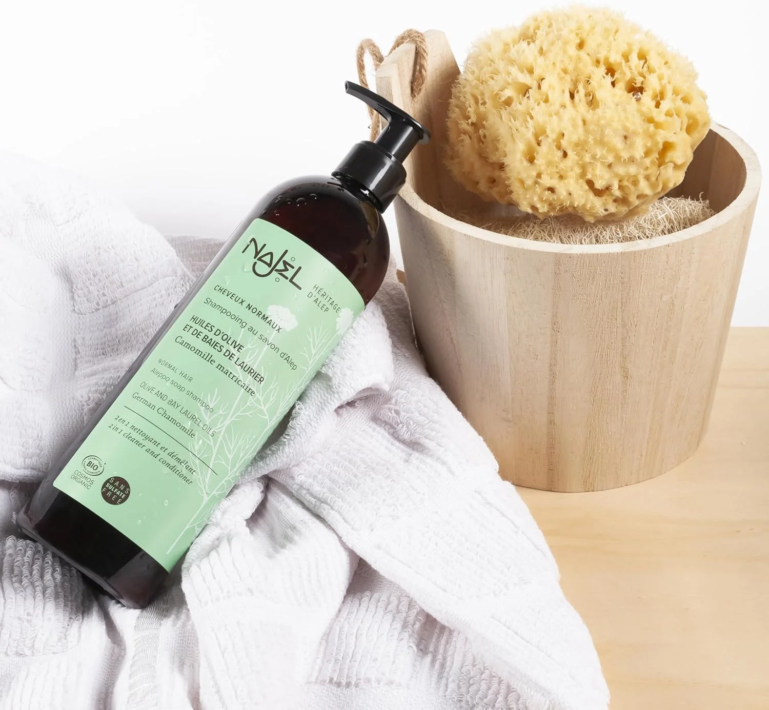 نجل مراقبت از پوست ارگانیک - شامپو صابون حلب موهای معمولی 500 میلی لیتر