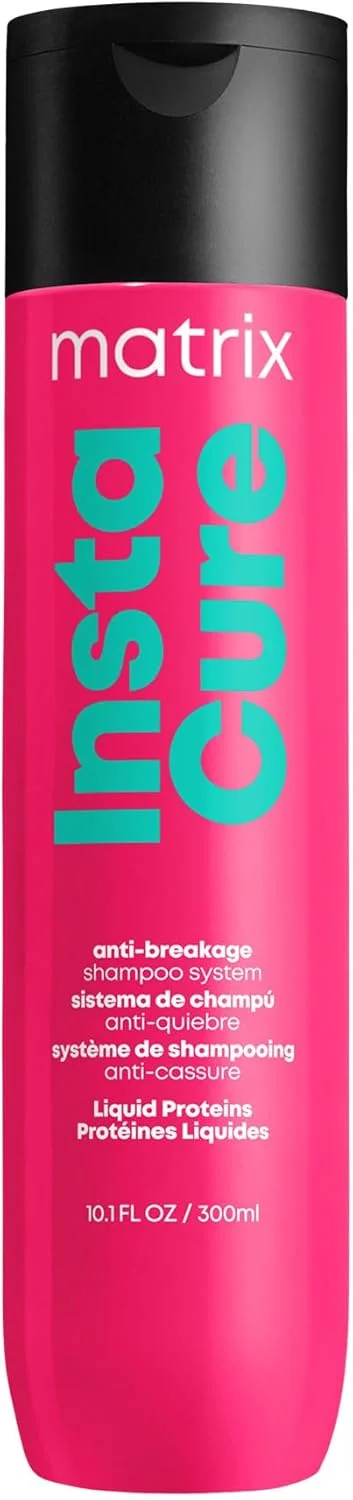 شامپو ضد شکستگی ماتریکس اینستاکیور | ترمیم کننده، متعادل کننده و تقویت کننده مو | کاهش و جلوگیری از شکستگی و وز شدن مو | برای موهای خشک، آسیب دیده و شکننده | بسته بندی ممکن است متفاوت باشد | 300 میلی لیتر | وگان