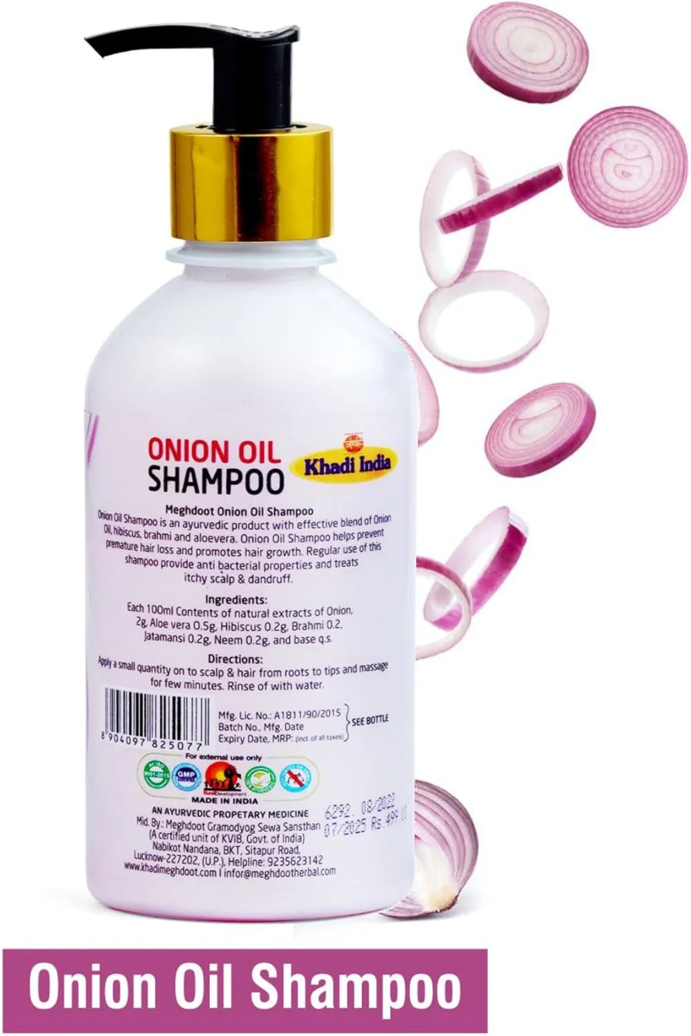 شامپو روغن پیاز Meghdoot حجم 300 میلی لیتر، فرمولاسیون گیاهی جدید و بهبود یافته - شامپو روغن پیاز برای کنترل ریزش مو | شامپو پیاز قرمز غنی شده با عصاره های هیبیسکوس و پیاز، مواد طبیعی شامپو روغن پیاز Meghdoot حجم 300 میلی لیتر، فرمولاسیون گیاهی جدید و بهبود یافته - شامپو روغن پیاز برای کنترل ریزش مو | شامپو پیاز قرمز غنی شده با عصاره های هیبیسکوس و پیاز، مواد طبیعی