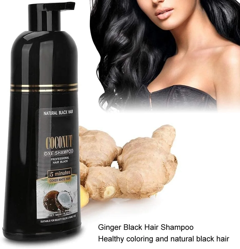 شامپو رنگ مو روغن آرگان مانی - رنگ موی طبیعی، مشکی، ماندگاری طولانی، بدون آمونیاک، 500 میلی لیتر، عملکرد سریع فوری، درخشش ویژه، مناسب برای موهای معمولی و رنگ شده