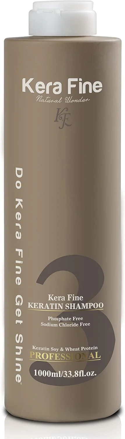 شامپو کراتین KERA FINE KF | ۱۰۰۰ میلی لیتر | بدون سولفات | بدون پارابن | بدون فسفات، بدون کلرید سدیم | پروتئین کراتین سویا و گندم | مخصوص استفاده حرفه ای شامپو کراتین KERA FINE KF | ۱۰۰۰ میلی لیتر | بدون سولفات | بدون پارابن | بدون فسفات، بدون کلرید سدیم | پروتئین کراتین سویا و گندم | مخصوص استفاده حرفه ای