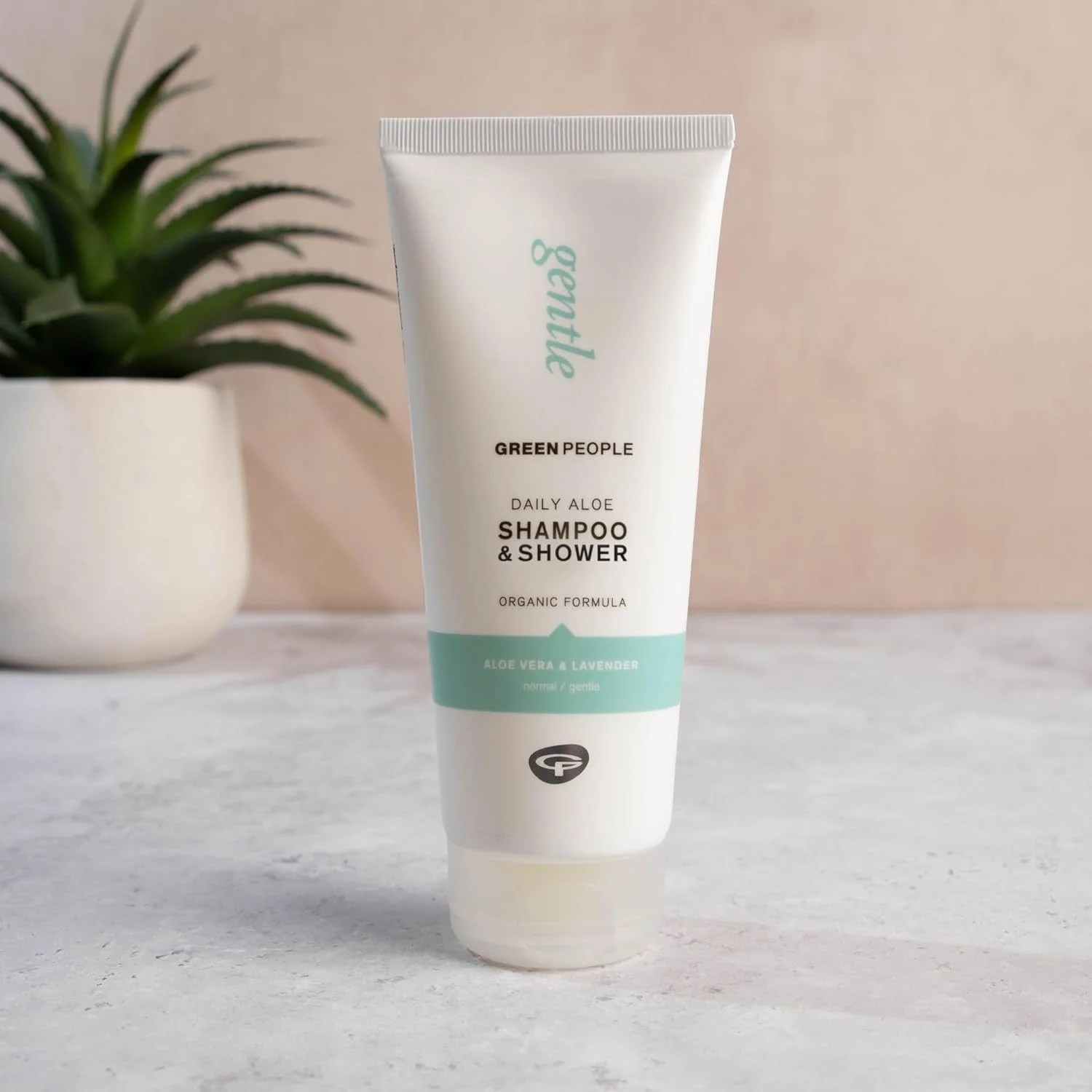 شامپو و شاور واش روزانه 2 در 1 آلوئه ورا گرین پیپل - آلوئه ورای طبیعی و ارگانیک - فاقد سیلیکون و SLS - وگان، 200 میلی لیتر