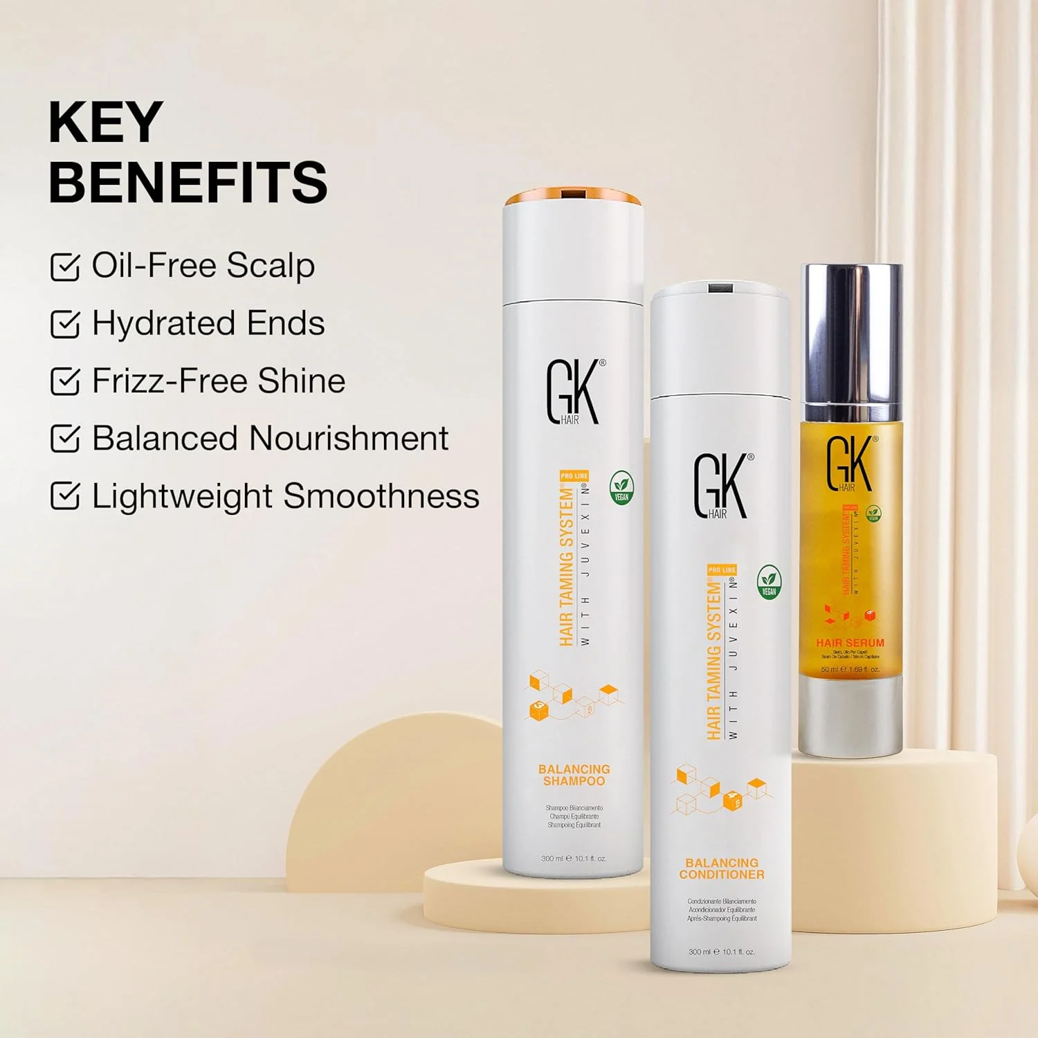 مجموعه شامپو و نرم کننده متعادل کننده مو جی کی هیر گلوبال کراتین (300 میلی لیتر) به همراه سرم ضد وز روغن آرگان (50 میلی لیتر) برای ترمیم موهای خشک و آسیب دیده - مناسب انواع مو، بدون سولفات و پارابن، مناسب برای خانم ها و آقایان مجموعه شامپو و نرم کننده متعادل کننده مو جی کی هیر گلوبال کراتین (300 میلی لیتر) به همراه سرم ضد وز روغن آرگان (50 میلی لیتر) برای ترمیم موهای خشک و آسیب دیده - مناسب انواع مو، بدون سولفات و پارابن، مناسب برای خانم ها و آقایان