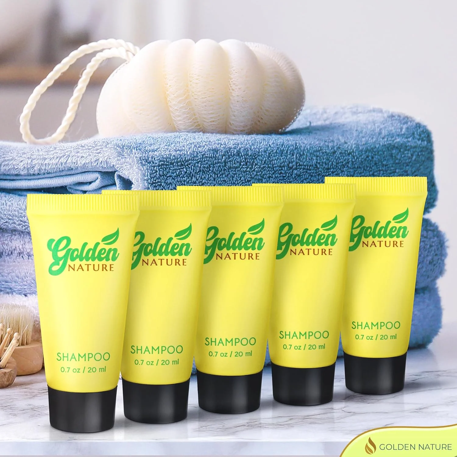 گلدن نیچر - شامپو هتلی سایز مسافرتی به صورت عمده - یاس، 20 میلی لیتر، بسته 100 عددی - مهمانان خود را با شامپوی آرامش بخش و طراوت دهنده خوشحال کنید - لوازم بهداشتی لوکس سایز کوچک برای Airbnb، متل ها و اتاق های مهمان گلدن نیچر - شامپو هتلی سایز مسافرتی به صورت عمده - یاس، 20 میلی لیتر، بسته 100 عددی - مهمانان خود را با شامپوی آرامش بخش و طراوت دهنده خوشحال کنید - لوازم بهداشتی لوکس سایز کوچک برای Airbnb، متل ها و اتاق های مهمان