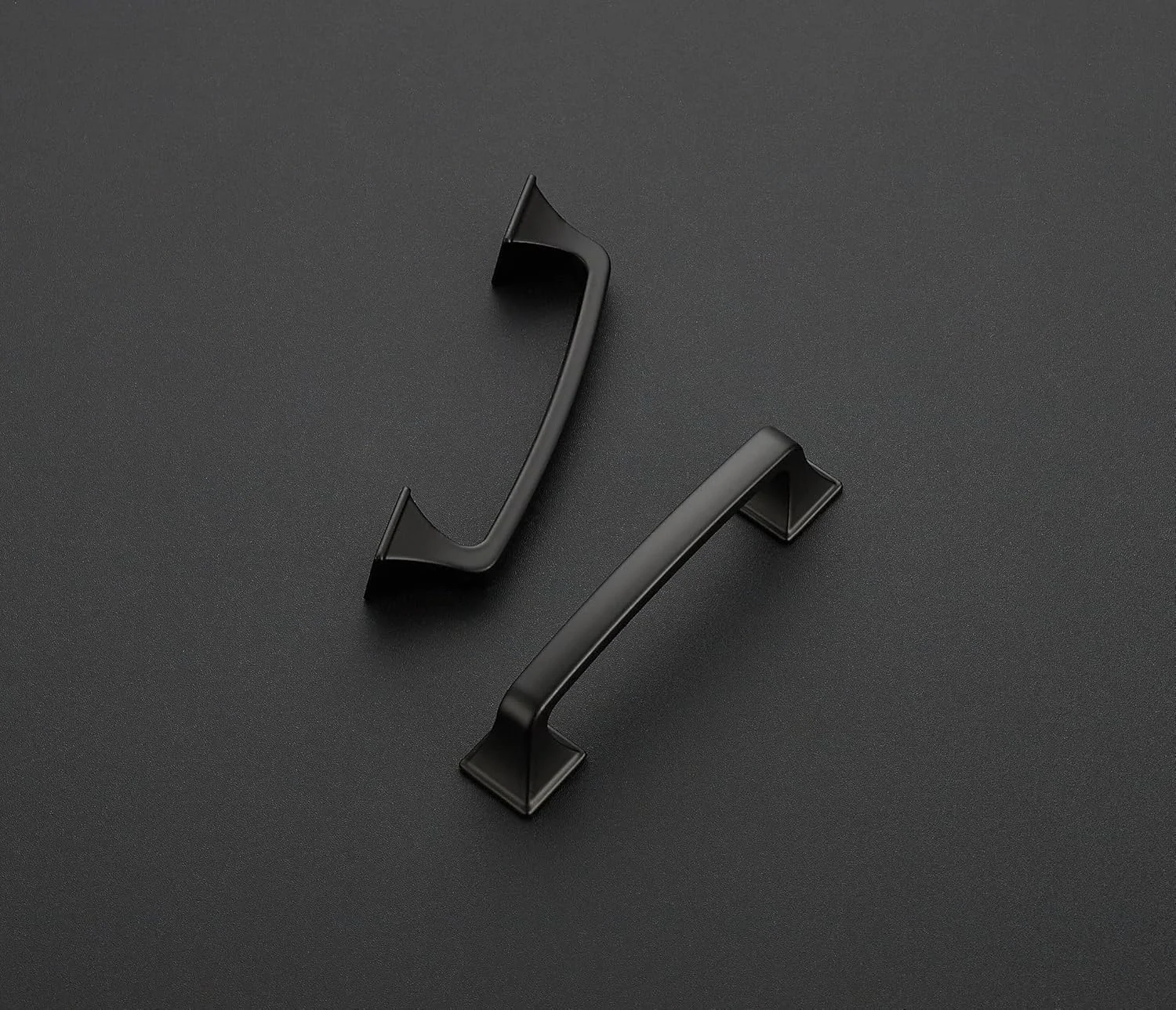 راوینته بسته 30 عددی دستگیره کمانی کابینت مربع 3-3/4 اینچی، دستگیره های مشکی مات کابینت آشپزخانه، دستگیره های مشکی کشو، یراق آلات کابینت آشپزخانه، دستگیره کابینت، دستگیره کمد