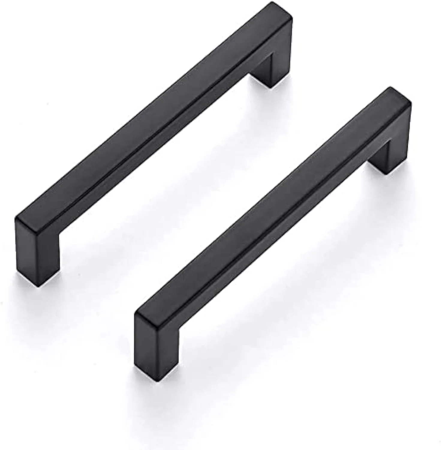 دستگیره کابینت مشکی LONTAN بسته 10 عددی، فاصله مرکز سوراخ 288 میلی متر، دستگیره درب آشپزخانه مشکی استیل