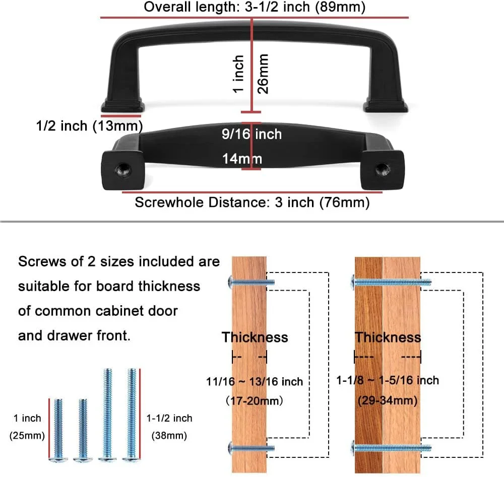 دستگیره کمانی کابینت مربعی کوفیزو - دستگیره مبلمان کروم، فاصله پیچ 76 میلی متر/3 اینچ، بسته 10 عددی برای درب کابینت آشپزخانه، کشو کمد اتاق خواب، یراق آلات مبلمان حمام دستگیره کمانی کابینت مربعی کوفیزو - دستگیره مبلمان کروم، فاصله پیچ 76 میلی متر/3 اینچ، بسته 10 عددی برای درب کابینت آشپزخانه، کشو کمد اتاق خواب، یراق آلات مبلمان حمام