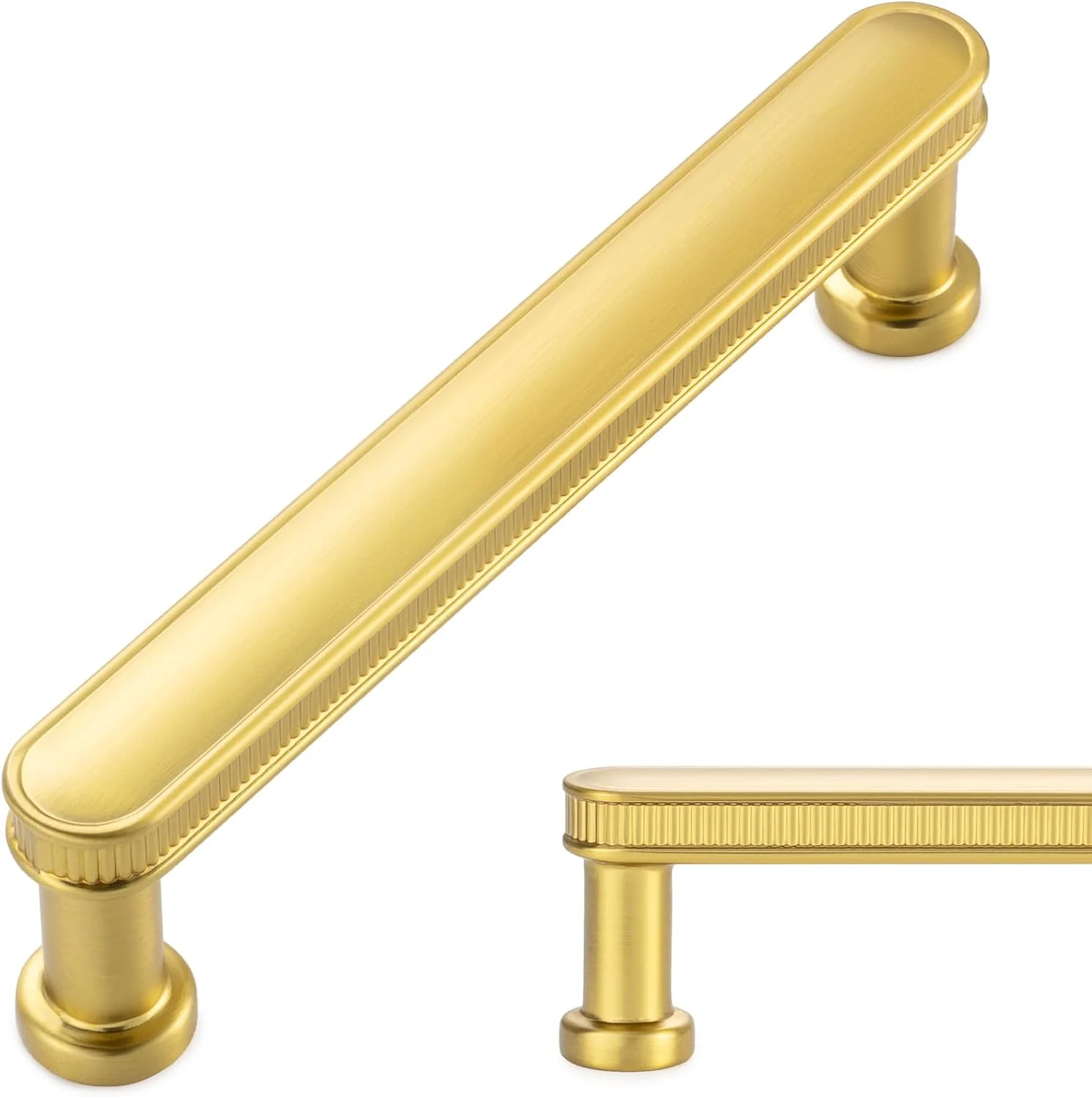 دستگیره کابینت طلایی مات کوفییزو، بسته 10 عددی، طول 9.5 سانتی متر، مدل P35، مناسب برای کابینت، کشو، کمد، اتاق خواب و حمام