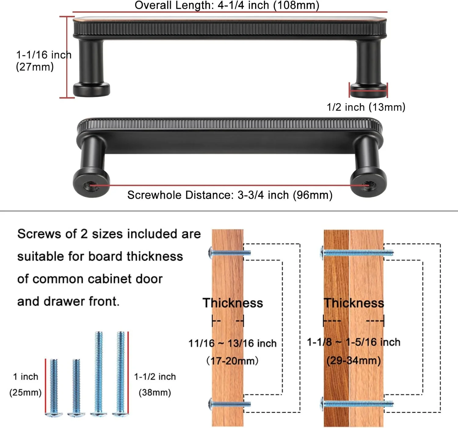 دستگیره کابینت طلایی مات کوفییزو، بسته 10 عددی، طول 9.5 سانتی متر، مدل P35، مناسب برای کابینت، کشو، کمد، اتاق خواب و حمام