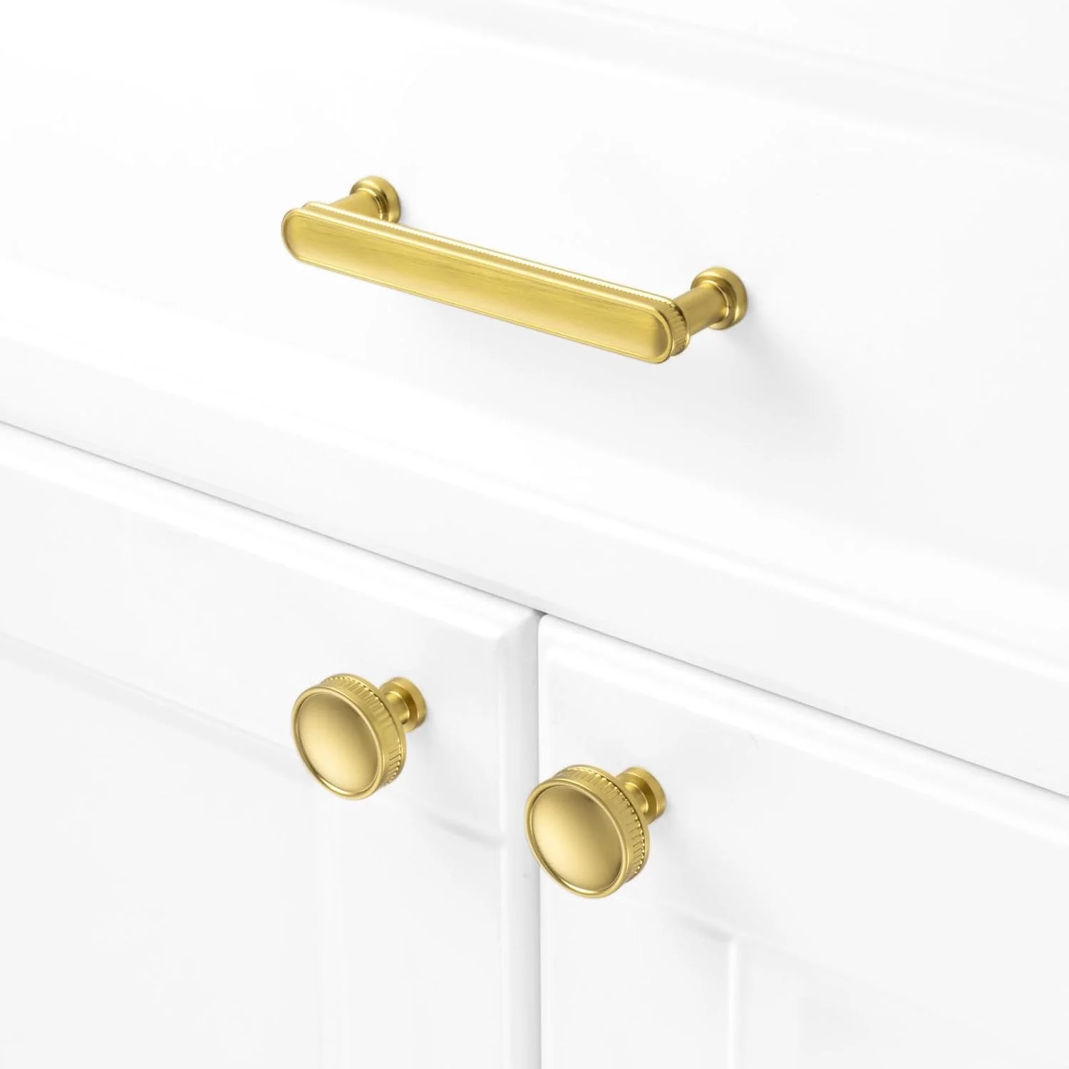 دستگیره کابینت طلایی مات کوفییزو، بسته 10 عددی، طول 9.5 سانتی متر، مدل P35، مناسب برای کابینت، کشو، کمد، اتاق خواب و حمام