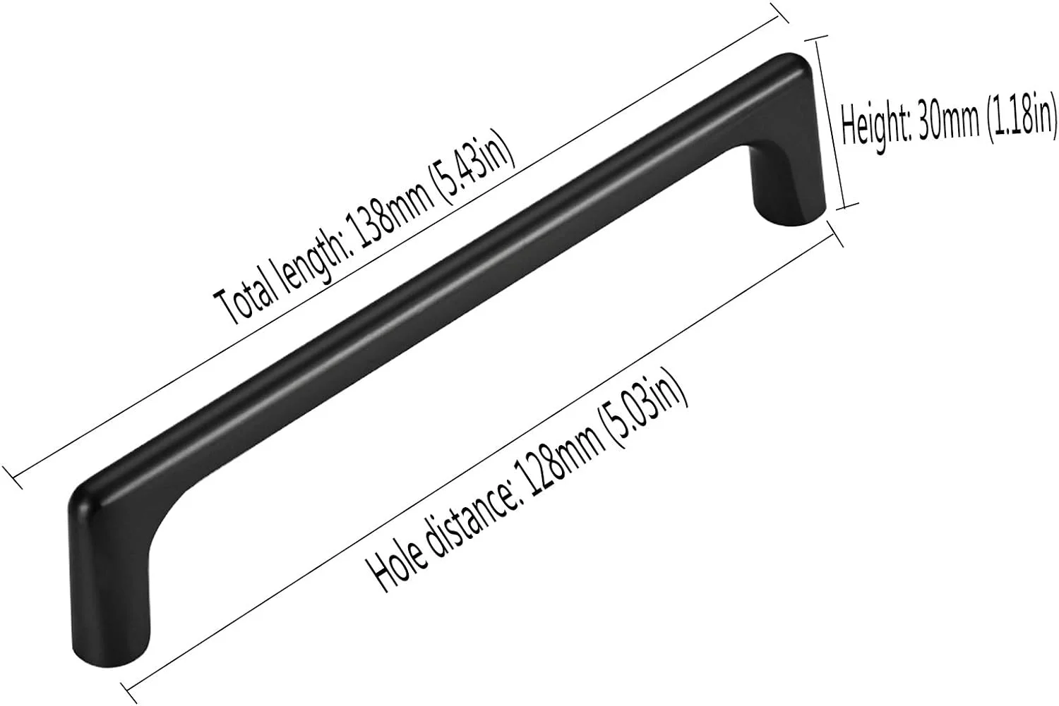 دستگیره ساده کشو، دستگیره کابینت آشپزخانه، دستگیره کشو، دستگیره درب برای دستگیره کابینت، دستگیره برای کشوها، دستگیره درب کابینت، دستگیره کابینت، دستگیره آلیاژ روی سخت افزار کابینت (تک سوراخ)