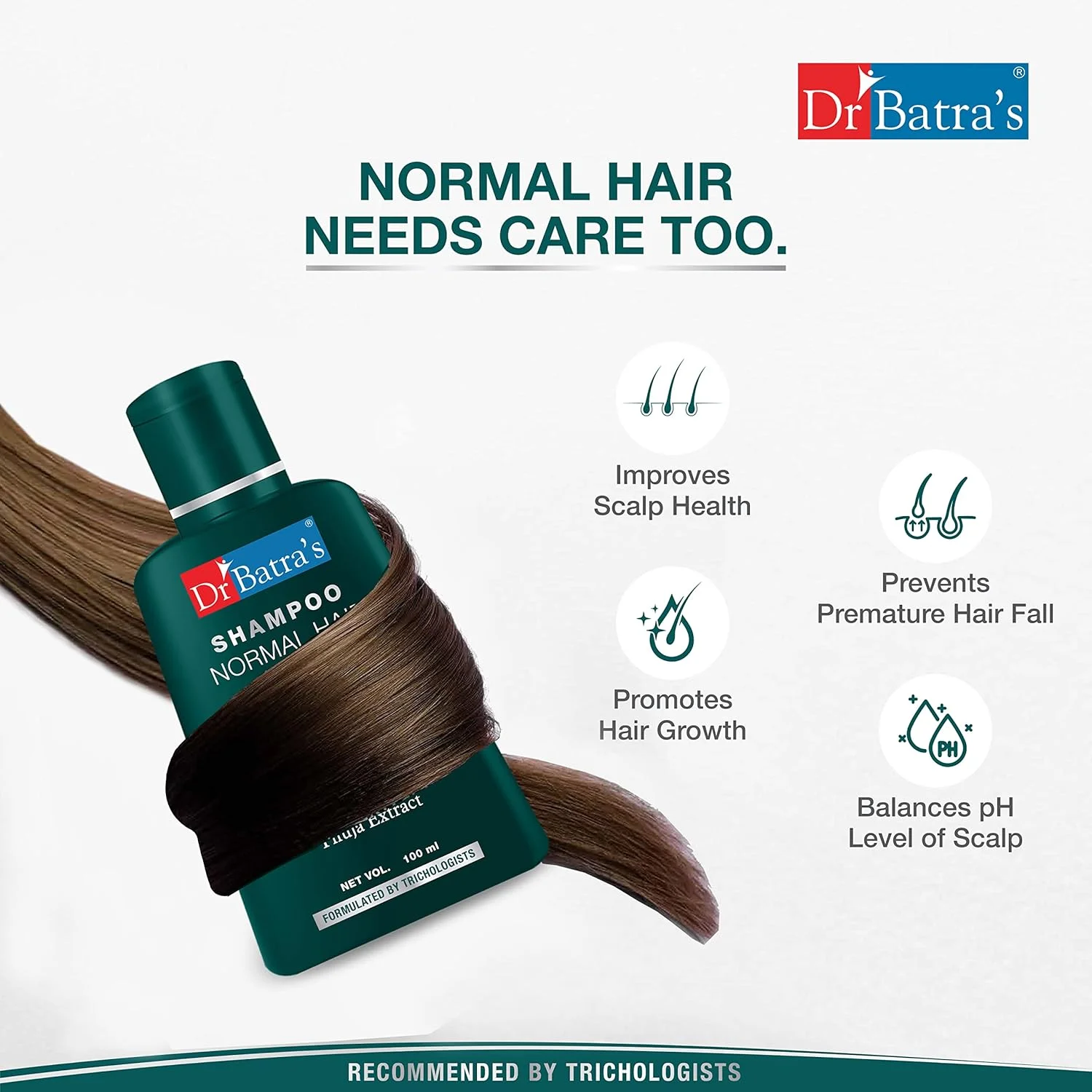 شامپو حنا دکتر باترا مناسب موهای معمولی 100 میلی لیتر | مناسب برای آقایان و بانوان | فاقد پارابن | فاقد سولفات - بسته 2 عددی