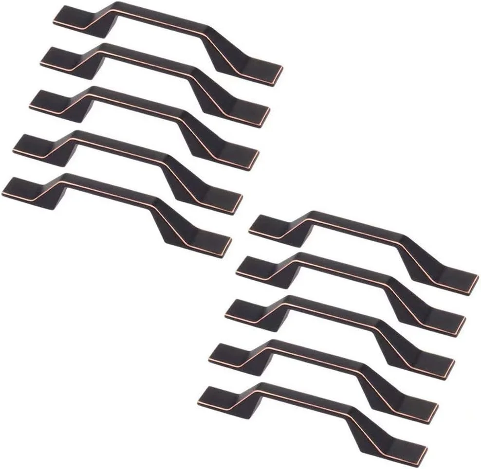 دستگیره کابینت آشپزخانه بسته 10 عددی، دستگیره کشو کمد، دستگیره درب، دستگیره آلیاژ روی برای مبلمان اتاق خواب و اداری