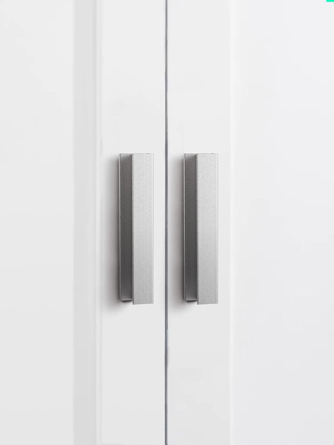 دستگیره کابینت نقره ای خود چسب JIASENBAO بسته 5 عددی، طول 4-1/3 اینچ (مناسب 3.78 اینچ)، دستگیره انگشتی، دستگیره کابینت، کشو آشپزخانه، کمد لباس، کابینت حمام