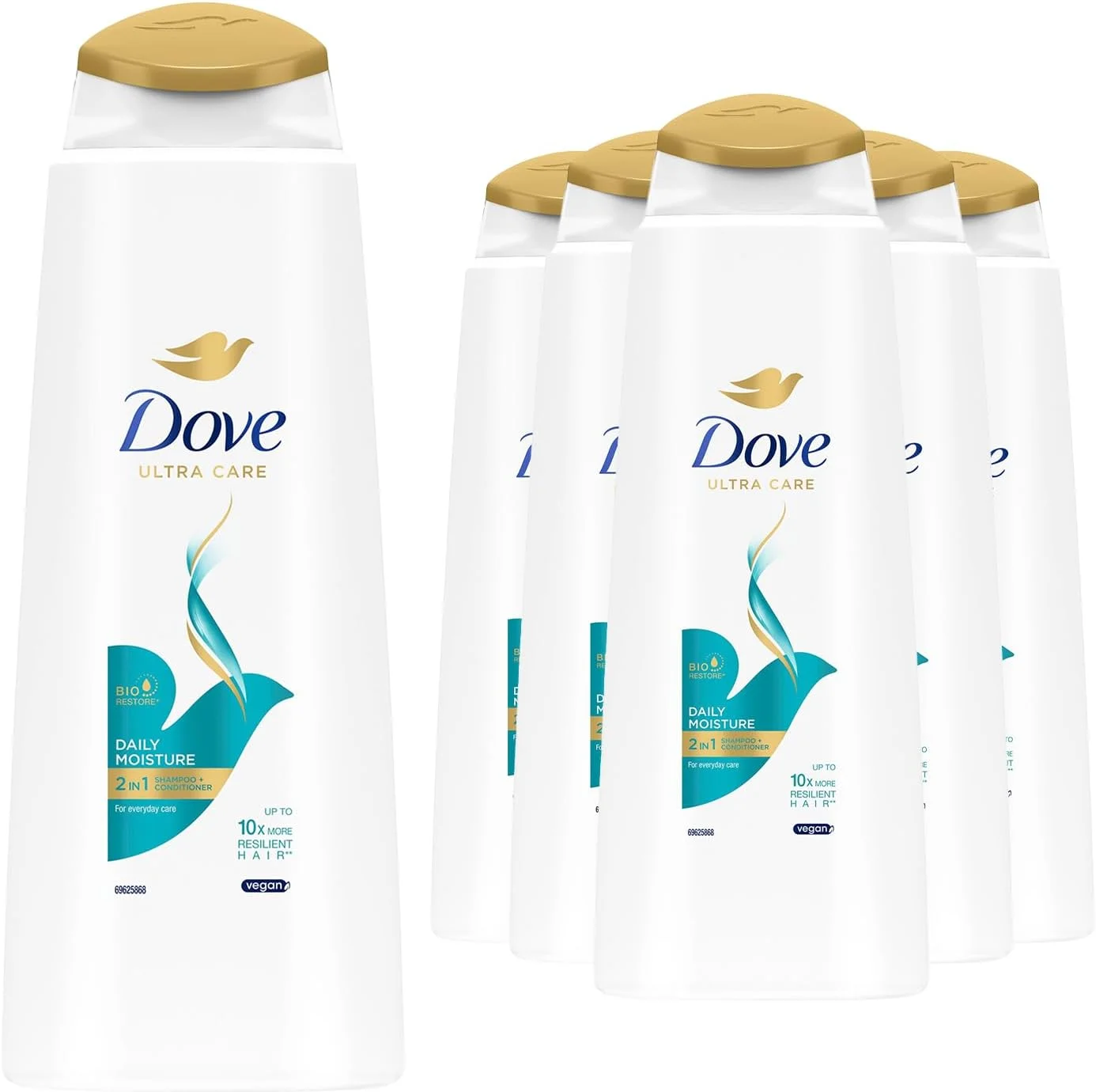شامپو و نرم کننده 2 در 1 داو Daily Moisture حجم 400 میلی لیتر - توسط داو