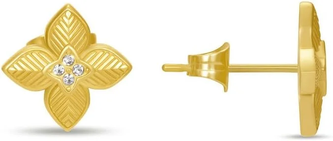 گوشواره های میخی زنانه پلیس مدل Sericea با طرح گل طلایی گوشواره های میخی زنانه پلیس مدل Sericea با طرح گل طلایی