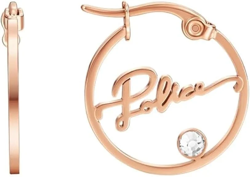 گوشواره زنانه پلیس مدل Petite با نوشته پلیس گوشواره زنانه پلیس مدل Petite با نوشته پلیس