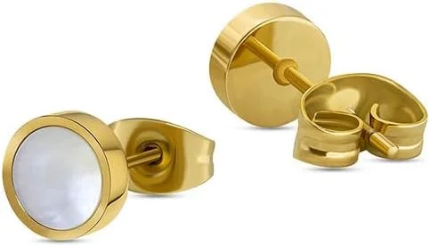 گوشواره های نامتقارن زنانه پلیس مدل Aurora طلایی با روکش سفید و مشکی گوشواره های نامتقارن زنانه پلیس مدل Aurora طلایی با روکش سفید و مشکی