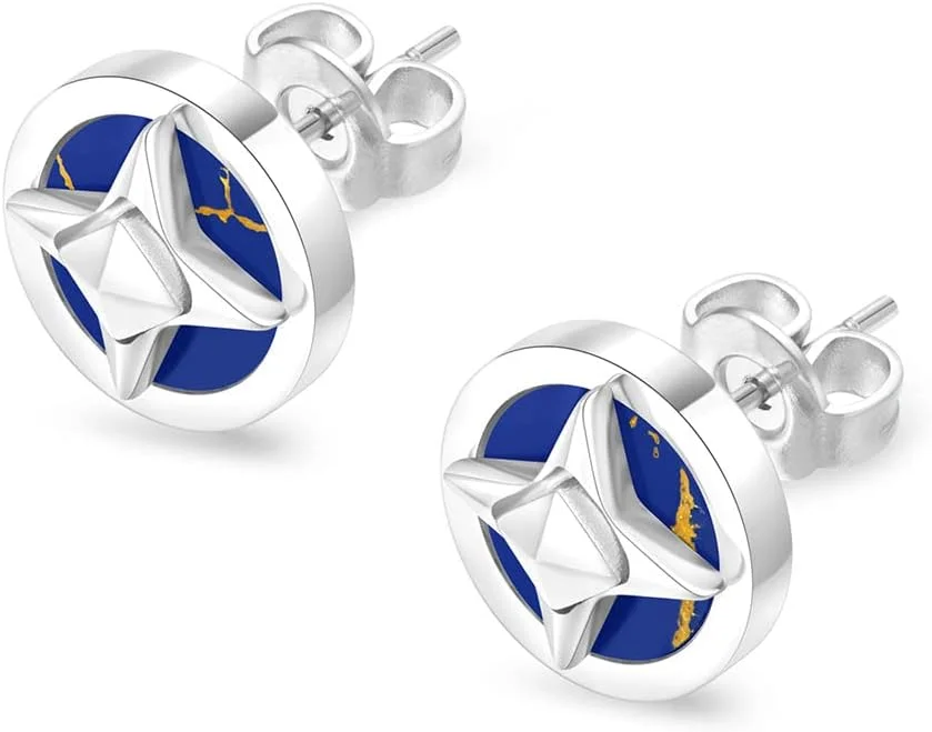 گوشواره زنانه پلیس مدل Lucky Star استیل ضد زنگ با سنگ لاجورد - PEJLE0002002 گوشواره زنانه پلیس مدل Lucky Star استیل ضد زنگ با سنگ لاجورد - PEJLE0002002