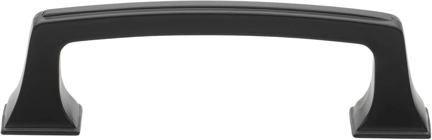 دستگیره کابینت GlideRite Hardware با پایه کلاسیک، مرکز 3 اینچی، دستگیره های کابینت، بسته 10 عددی، مشکی مات، 87380-MB-10