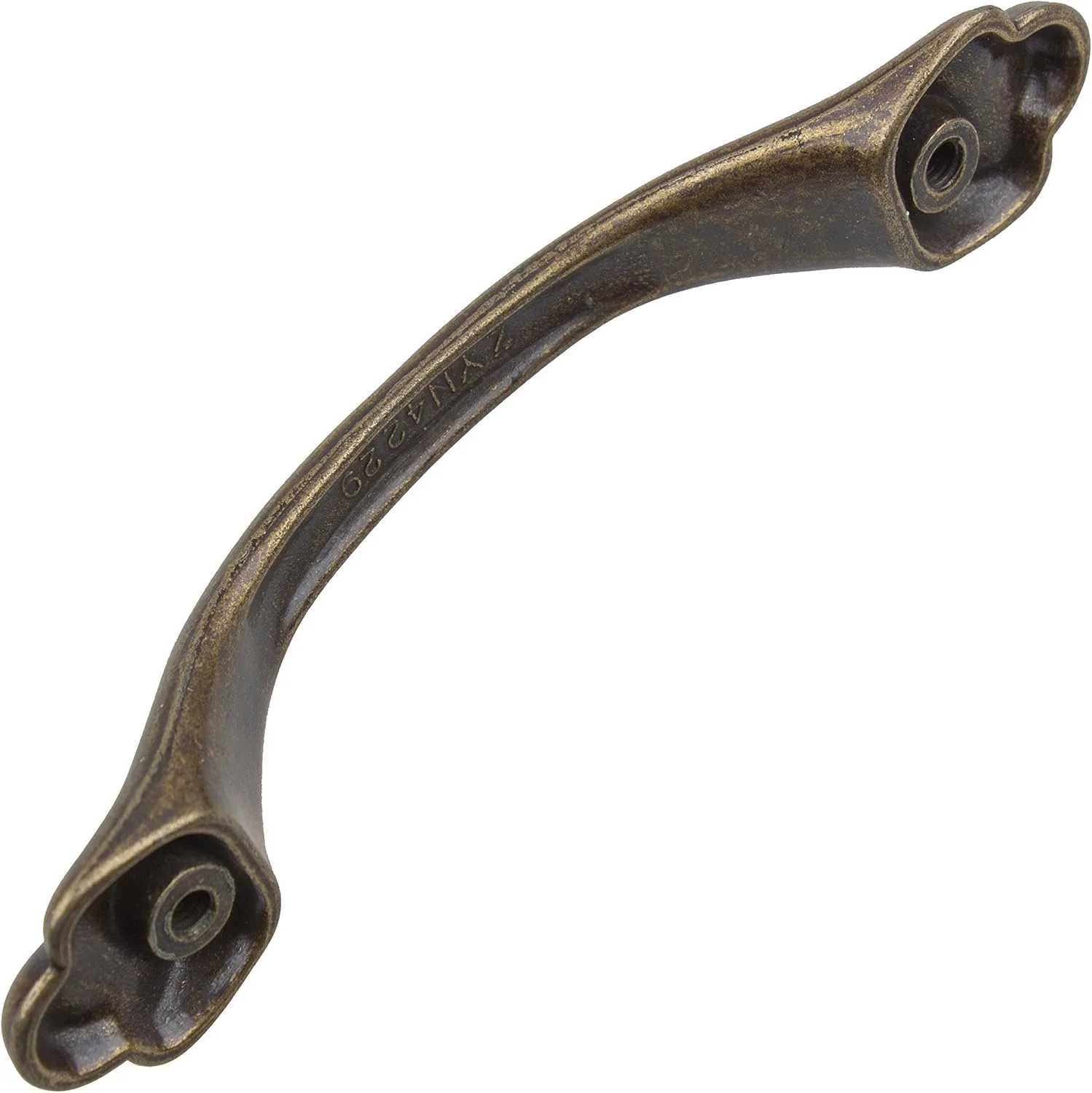 دستگیره کابینت پنجه ای کلاسیک GlideRite Hardware 4229-AB-10، برنج عتیقه، 3 اینچ، بسته 10 عددی